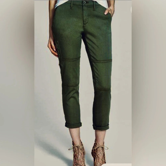 AG Adriano Goldschmied Wyatt Utilitarian fall casual Skinny faux leather pants - Picture 1 of 7